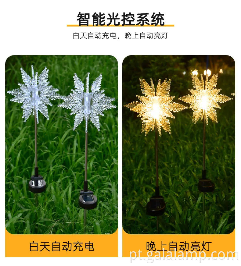 Luzes de festivais de LED montes de energia solar vibrantes para jardins ao ar livre